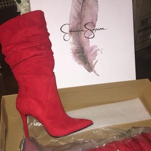 Jessica Simpson Lyndy 2 (Red Muse Microsuede) Boot